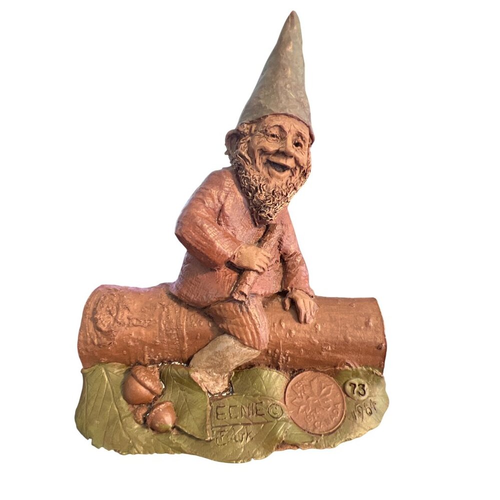 Vintage Tom Clark Eenie Gnome Figure 1984 Numbered 73 Pecan Resin Estate 4.5"